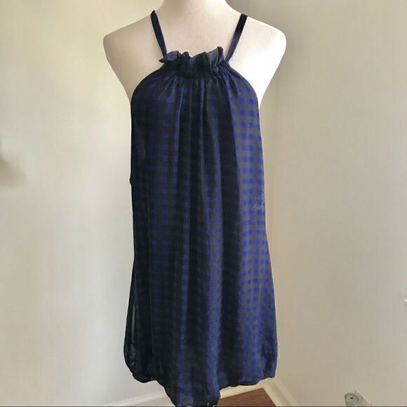 Twenty One Sleeveless Sundress Blue/Black Size M - Picture 2 of 7